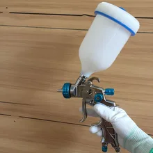 SAT1215 пневматический распылитель Пистолет HVLP распылитель сопло из нержавеющей стали 1,4 мм ручной краскопистолет гравитационный подающий тип воздушный краскопульт для покраски авто