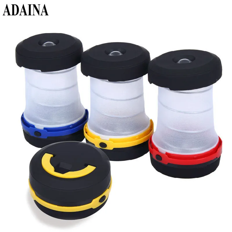 AA Battery Operated Portable LED Tent Lamp Folding Lanterns Indoor