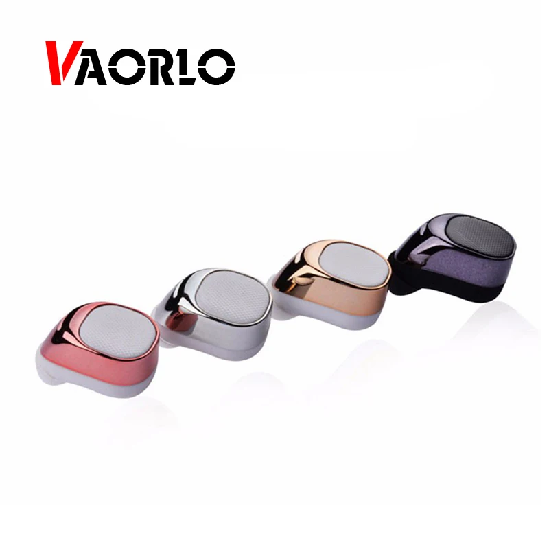 Koop VAORLO Mini Bluetooth Headset 4.1 In Ear Oortelefoon Stereo Draadloze Onzichtbare In Oor met Microfoon voor iphone Xiaomi Samsung