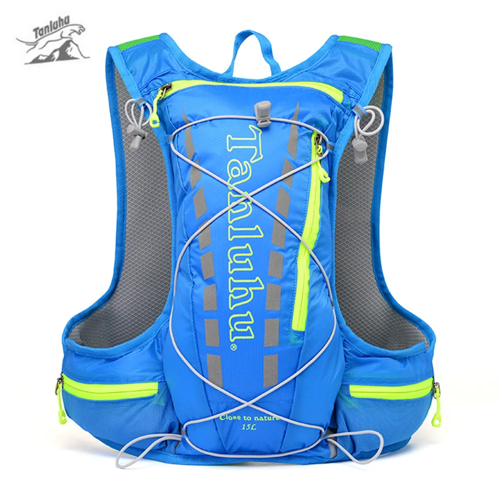 

TANLUHU 679 Running Backpack Trail Racing Hydration Vest Lightweight Professional Running Water Hydration Backpack Sport Bag 15L