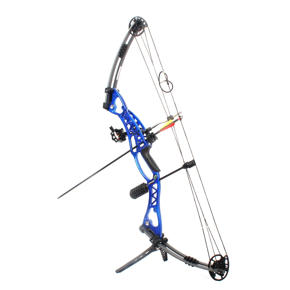 Blue/Black 40 60lbs Archery Compound Bow M106 Aluminum Alloy Slingshot
