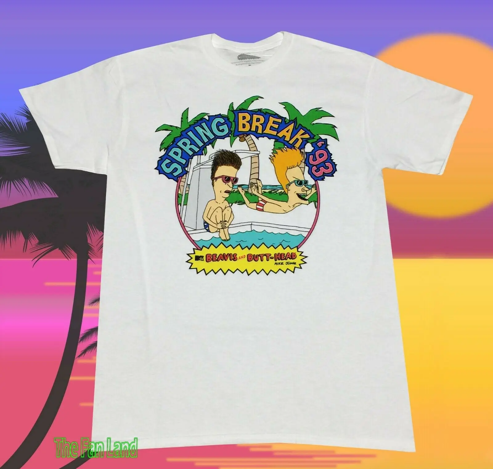 Новый MTV Beavis и Butthead Мужская Весенняя Break 1993 винтажная Классическая футболка |