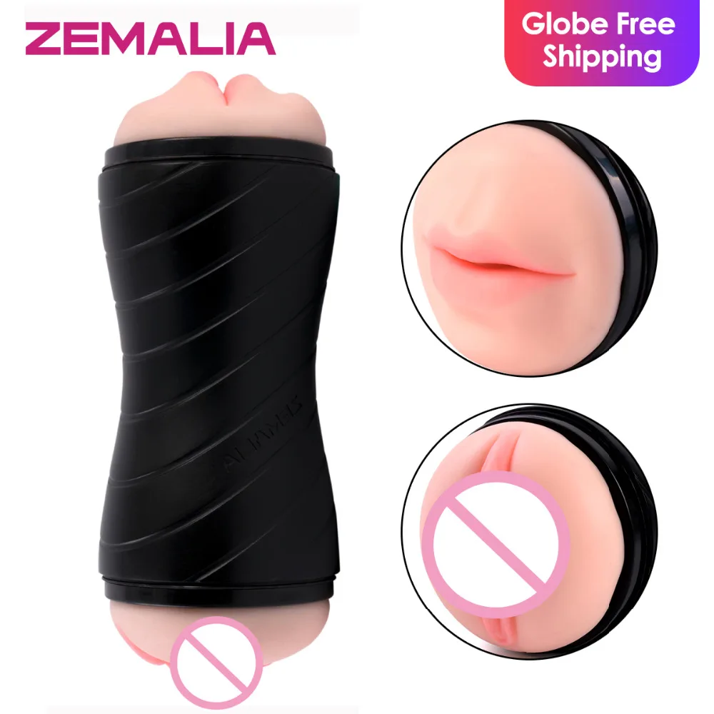 ZEMALIA Gina Мужской мастурбатор реалистичные игрушки для орального секса Вагина