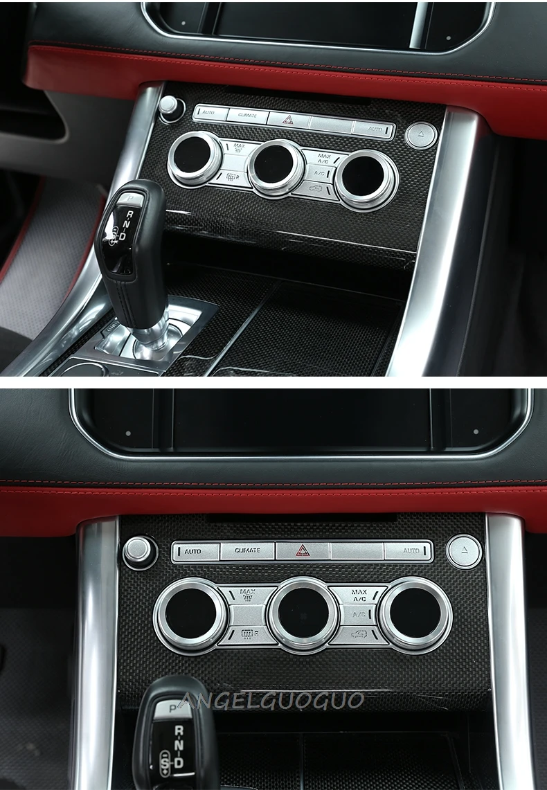 Центральный контроль громкости режим Кондиционер переменного тока кнопки защита отделка наклейка в виде полосы для Land Rover Range Rover Sport