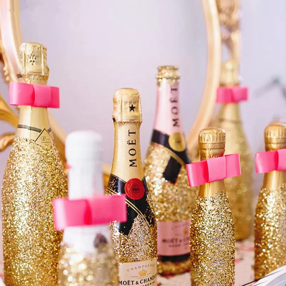 wedding-anniversary-diy-Glitter-wine-glass-decorations-sparkle-confetti-pink-decorations-for-birthday-parties-wedding-decor