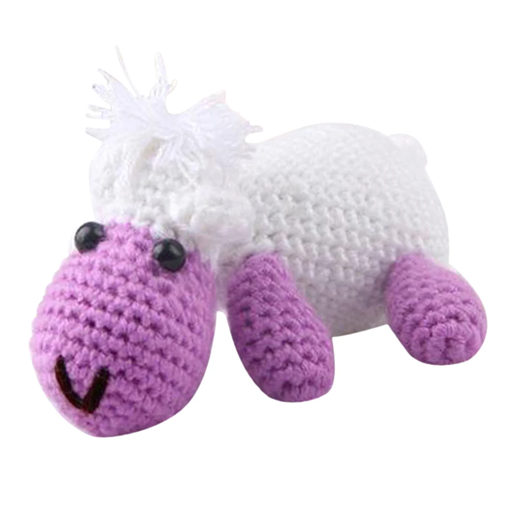 2 Sets Animals Doll Crochet Kit for Kids Beginners Knitting Stuffed Toy Handmade