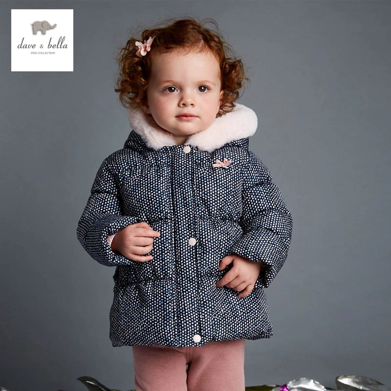 DB4025 davebella girls padded jacket high end boutique baby winter