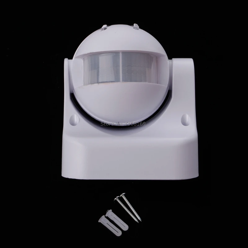 

For 1Set 110-240V 180 Degree Outdoor IP44 Security PIR Infrared Motion Sensor Detector Movement Switch Promotion