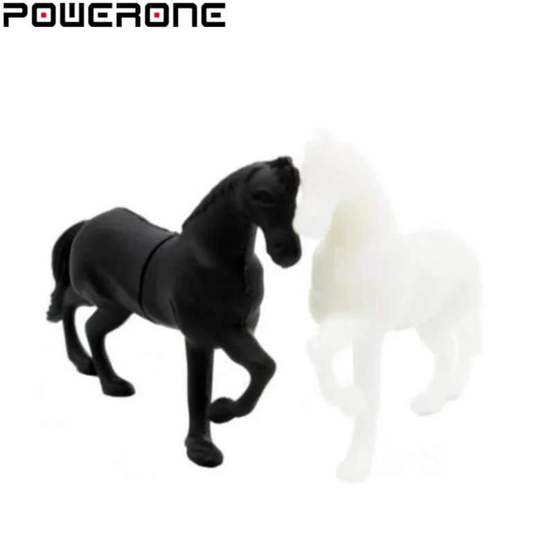 POWERONE Horse, Usb флеш-накопитель, лошади, флешки, 4 ГБ, 8 ГБ, 16 ГБ, 32 ГБ, 64 ГБ, Мультяшные животные, флешки, карта памяти