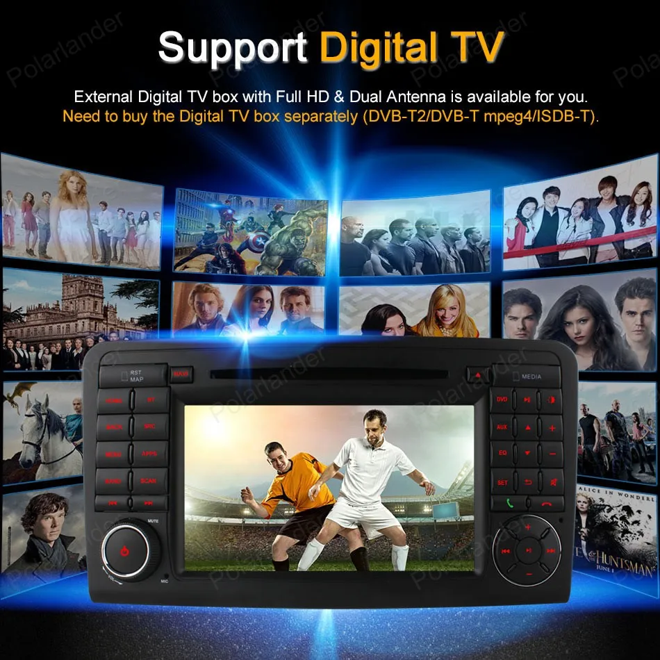 Sale Android4.4 Car DVD radio For M/ercedes ML W164 W300 ML350 ML450 ML500 GL X164 G320 GL350 GL450 GL500 Quad Core 20