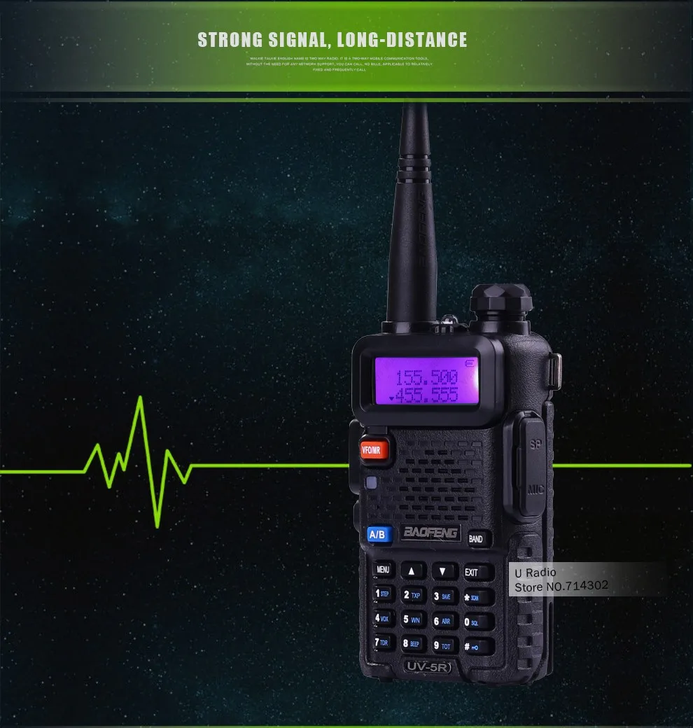 Baofeng UV-5R портативный радиоприемопередатчик VHF UHF Двухдиапазонная портативная рация, портативная радиоприемная рация, набор любительского радио uv5r