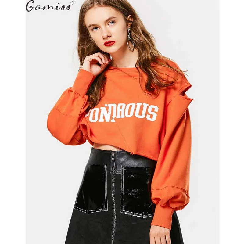 Cropped hoodie orange Clearance