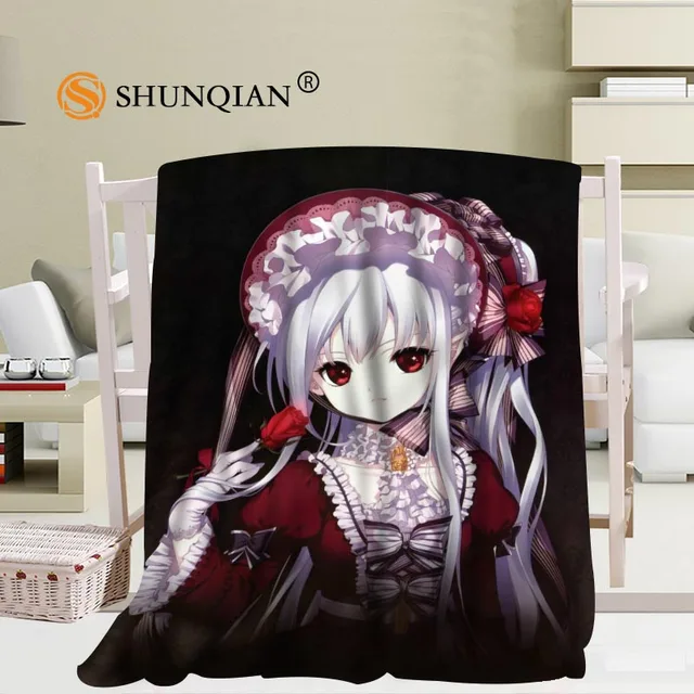 Buy Custom Sexy anime girl blanket Flannel Fabric