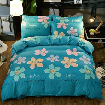 

Luxury Bedclothes Elegant And Beautiful Bedding Twill Cotton Four-Piece Bedding Set Bed Sheets Soft Housse De Couette GDF255