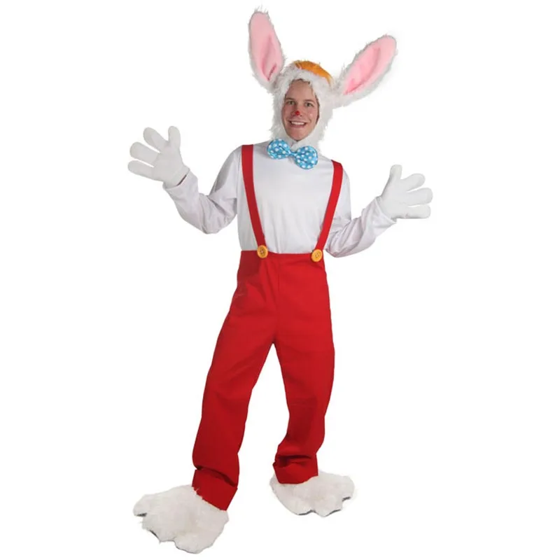 

Who Framed Roger Rabbit Roger Rabbit cosplay costume top+pant+hat+shoe covers+bow