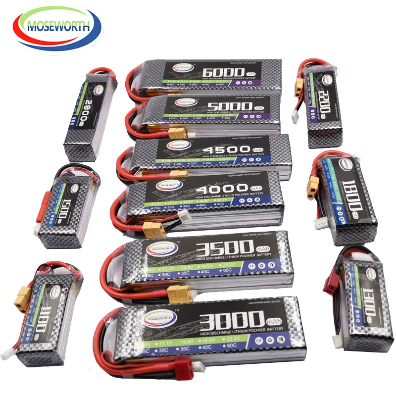 Нано RC игрушки LiPo Батарея 3S 11 1 V 1300 1800 2200 2600 3300 4500 6000 мА/ч 30C 40C 60C радиоуправляемый