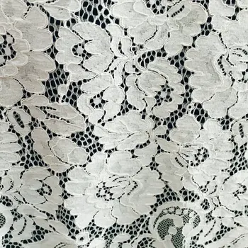 

3 yards DIY off White Openwork Embroidery Lace Fabric Skin-friendly Soft Summer Dress Dot Lace Fabric