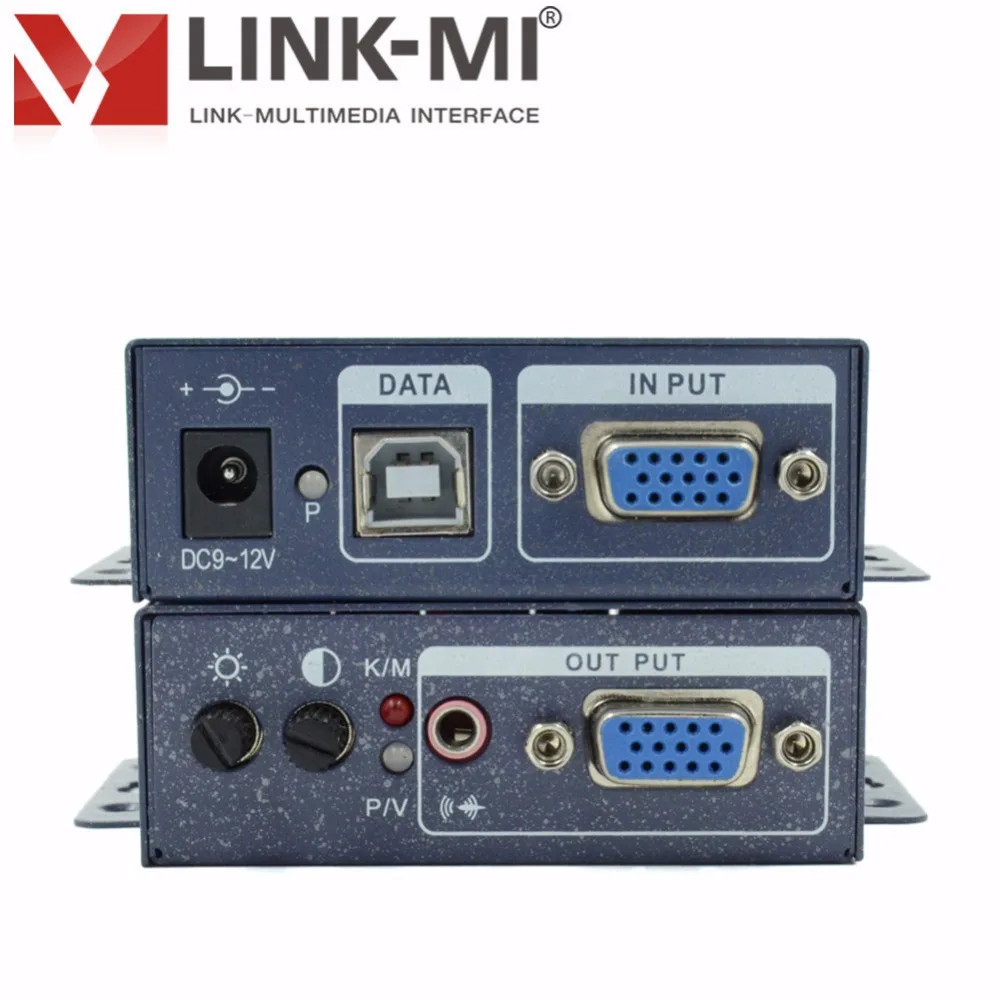 LINK-MI LM-K101TRU 100 м USB KVM UTP Extender приемник передатчик по одной Cat5e/6 utp кабель HDMI USB KVM удлинитель по RJ45