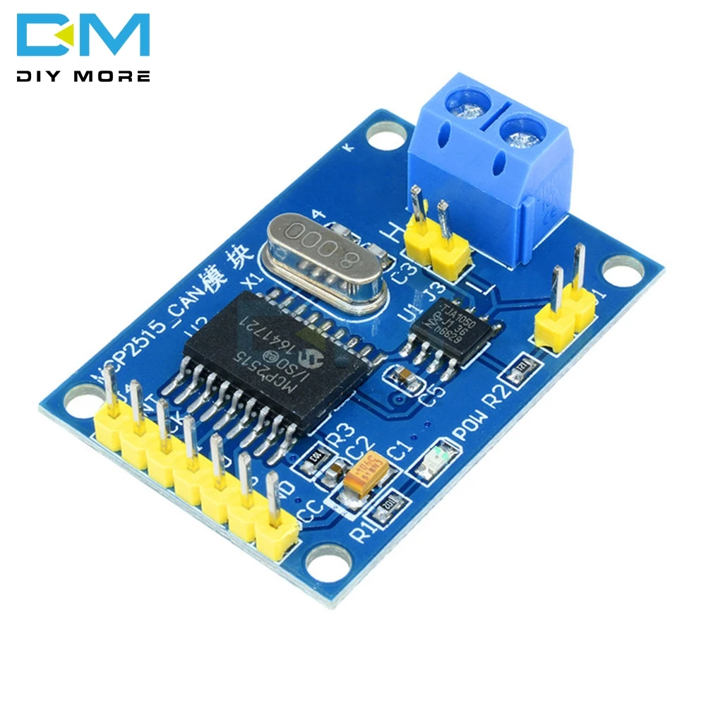 MCP2515 CAN шина модуль TJA1050 приемник SPI модуль для Arduino Поддержка CAN V2.0B DC 5 в SPI интерфейс 120 Ом