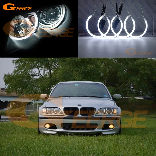 For Bmw E46 325i 325xi 330i 330xi With Hid Headlights 1999 2004 For Bmw E46 325i 325xi 330i 330xi With Hid Headlights 1999 2004 Excellent Ccfl Angel Eyes Kit Ultrabright Illumination Halo Ring