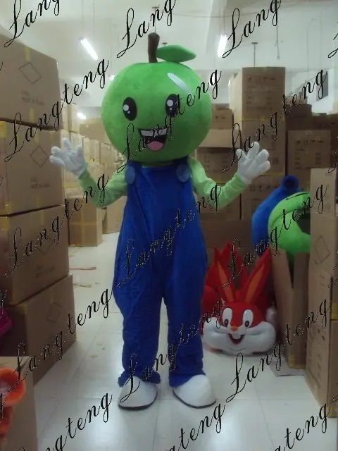 green apple Cartoon Character Costume cosplay masc...