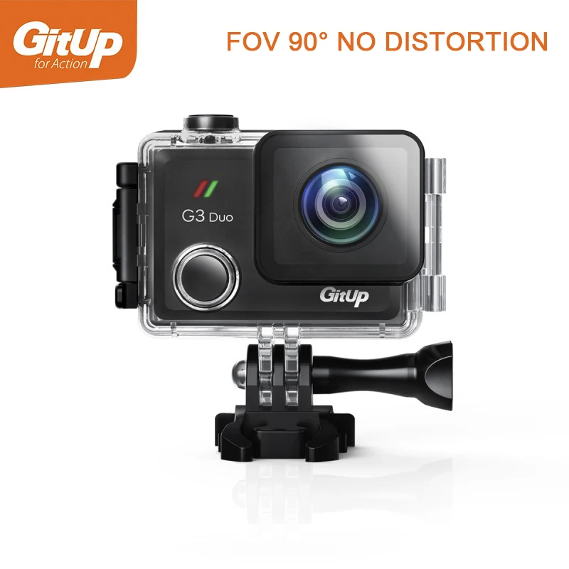 

Gitup G3 Duo 90 Degree Lens 2K 12MP 2160P Sport Action Camera 2.0" Touch LCD Screen GYRO Optional GPS Slave Camera