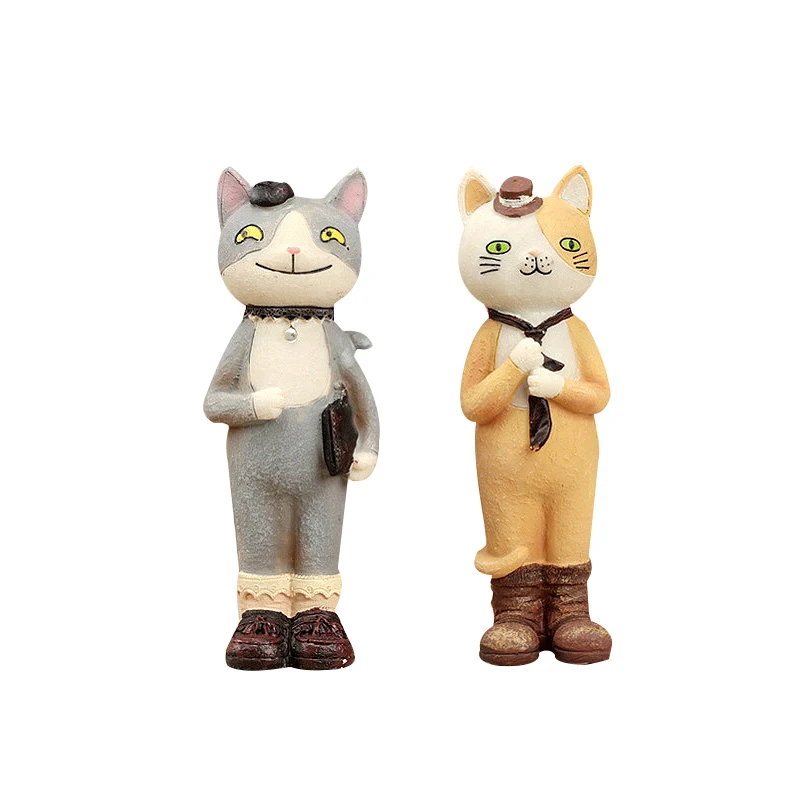 Zakka домашний декор кошка копилка фигурки настольный металлический самолет