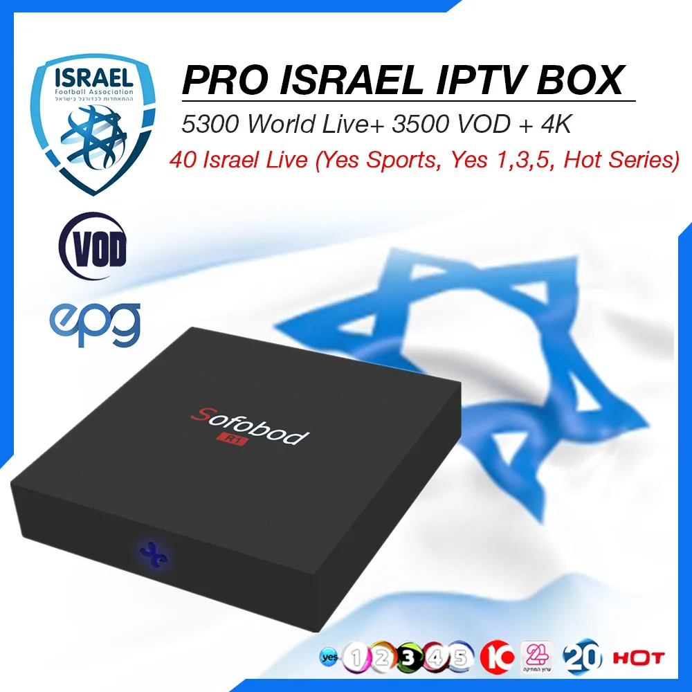

Sofobod S905W 8G+Free Israel Sweden Norway Turkish IPTV Subscription 5300Live+3500 VOD H.265 WiFi 4K Android TV Box