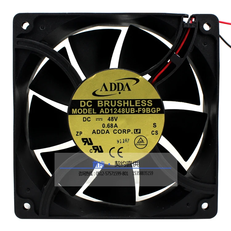 

NEW ADDA 12CM 12038 DC48V 0.68A AD1248UB-F9BGP server cooling fan