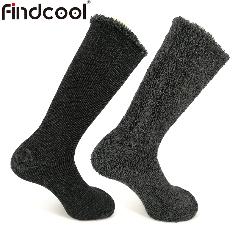 FINDCOOL носки из мериносовой шерсти толстые теплые для езды на велосипеде мужчин и