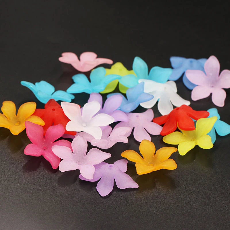 

30pcs Retro Hair Accessories Making Resin Findings Scrub Flower Earrings Make Headwear Dress Up Jewelry Diy Crafts P42