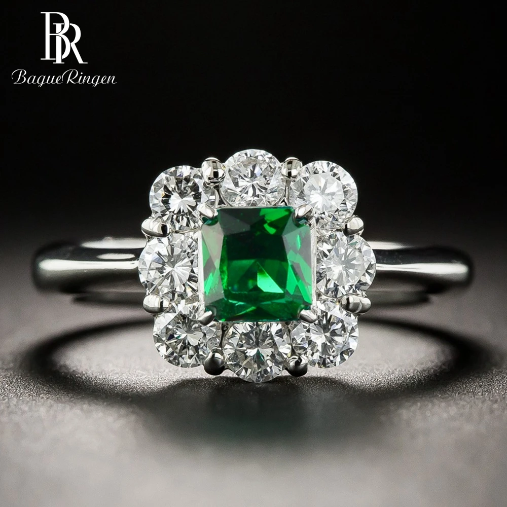 Bague Ringen, винтажное женское серебро 925, ювелирное изделие, изумруд, кольца, зеленый драгоценный камень, на свадьбу, юбилей, хорошее ювелирное изделие, кольцо,, подарки