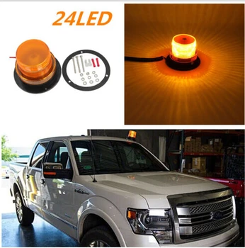 

Car Bus Top Roof Beacon Strobe Emergency Warning Flash Light Amber DC12V/24V