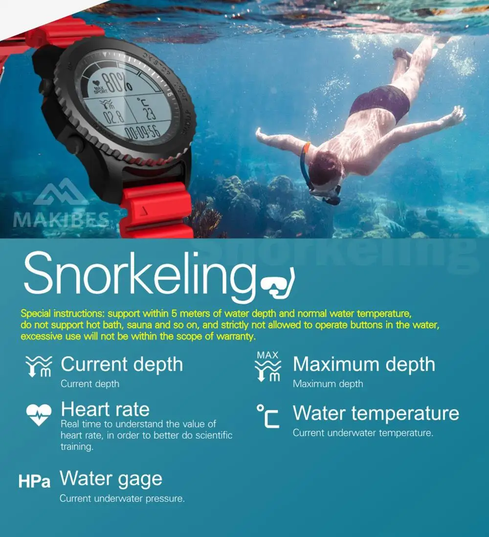 MAKIBES G07 GPS SPORTS WATCH BLUETOOTH SMART WATCH IP68 WATERPROOF SMARTWATCH 255893 27