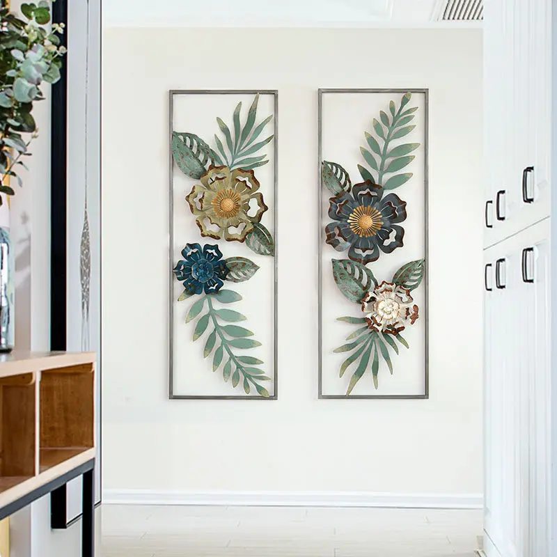 Minimalist Wrought Iron Wall Hanging Flower Decoration Crafts Wall Hanging Flower Decoration Crafts