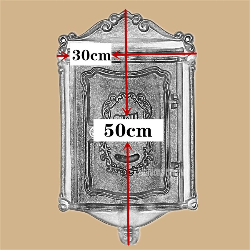 Винтажная Ретро почтовая коробка из алюминиевого сплава, почтовый ящик, металлическая почтовая коробка с буквами, настенная почтовая коробка, винтажный домашний садовый двор