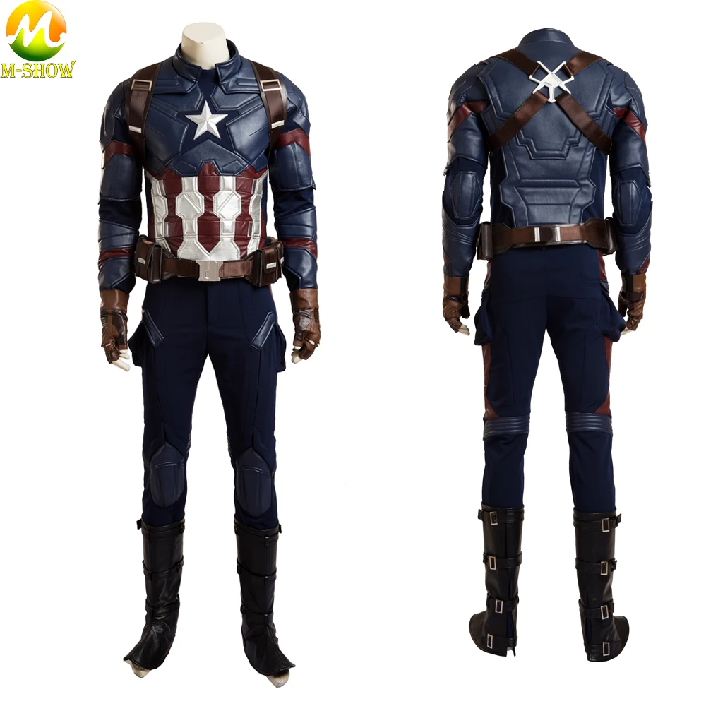 Костюм для косплея Капитана Америки из фильма «Капитан Америка 3»; костюм супергероя «Капитан Америка»; мужской костюм для косплея; костюм на заказ для Хэллоуина