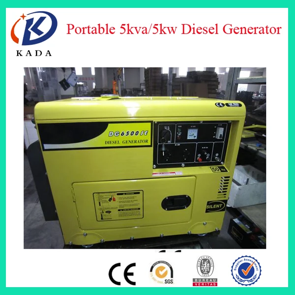 

Home Use Air Cooled Single Phase Silent Type Portable Diesel Generator 220V 50HZ 1500RPM 5KW/5KVA