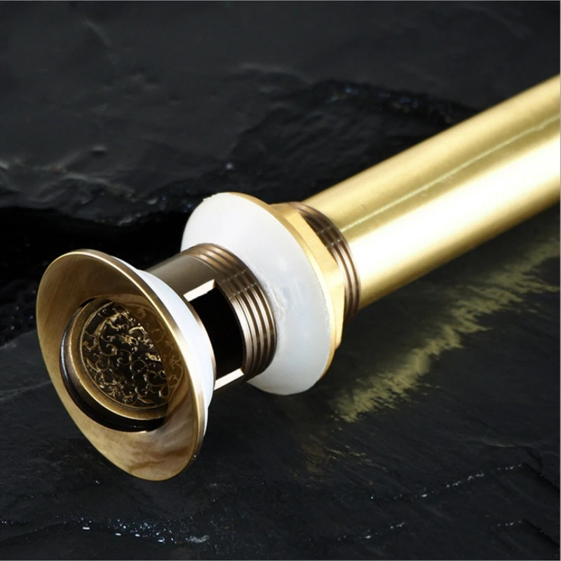 Drains Good Quality Solid Brass Bathroom Lavatory Sink File Cover Drain With Antique Finish Bathroom Parts Faucet Accessories Drains Good Quality Solid Brass Bathroom Lavatory Sink File Cover Drain With Antique Finish Bathroom Parts Faucet Accessories