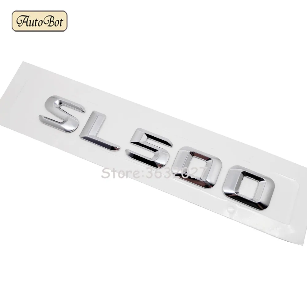 Chrome " SL500 " Rear Trunk Emblem Decal Badge For Mercedes Benz SL-Class R231 Chrome " SL500 " Rear Trunk Emblem Decal Badge For Mercedes Benz SL-Class R231