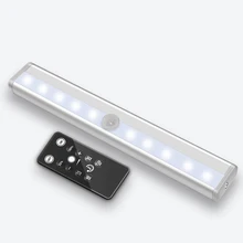 Светодиодный PIR датчик движения под шкафом свет 10 светодиодный s Кухня Освещение спальня лампа шкаф лампочки для гардероба шкаф ночные светильники