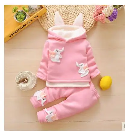 

Baby thickening and fleecy baby elephant suit