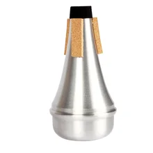 Aluminum Alloy Trumpet Mute Trompete Trompeta Trompet Straight Sourdine Silver Color