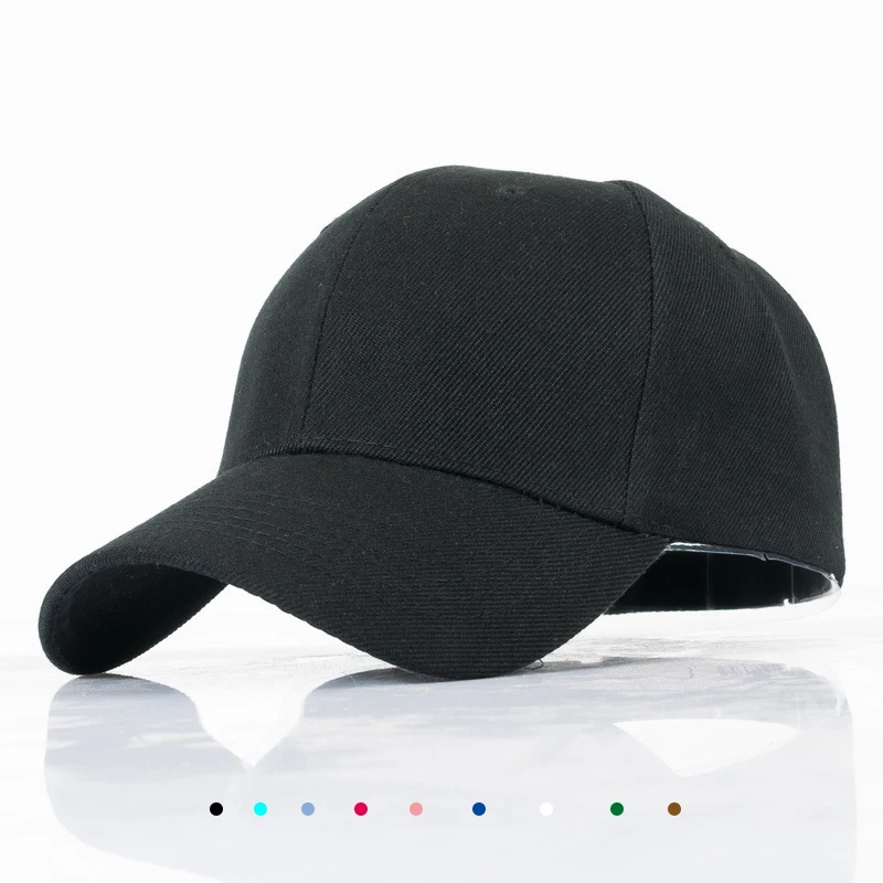 

2019 Dad Hat Men's or Baseball Cap Men and Women New Cotton Solid Color Cap Sunscreen Visor Factory Wholesale