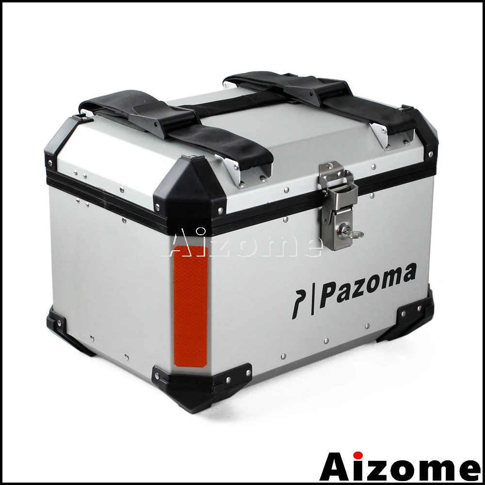 Cubierta superior Universal de la motocicleta de aluminio 45L caja de la cola de la carga de la motocicleta