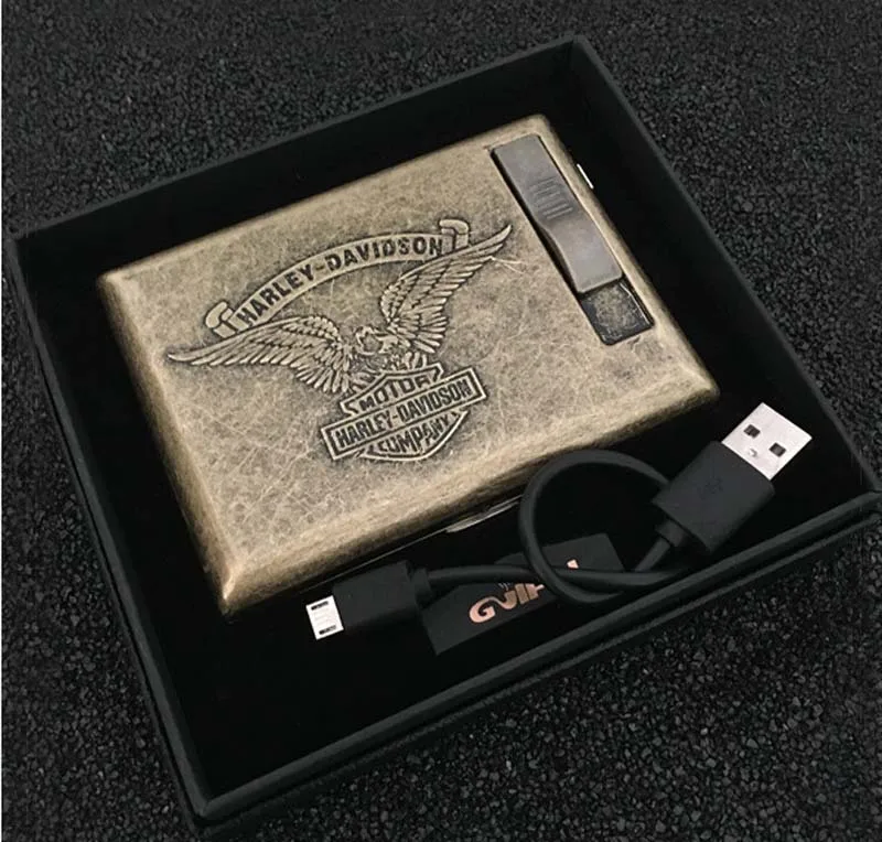 HARLEY DAVIDSON Lighter cigarette case for 20 cigarettes pack eBay