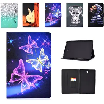 

PU Leather Painted Slim Stand Case Cover For Samsung Galaxy Tab S4 10.5 inch T830 T835 SM-T835C Tablet Skin Shell+Stylus