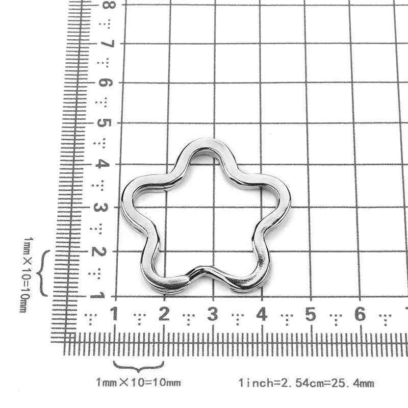 10 шт./лот металлический сплав сердечко серебряного цвета в форме звезды Брелоки DIY Брелоки ювелирные изделия для автомобиля