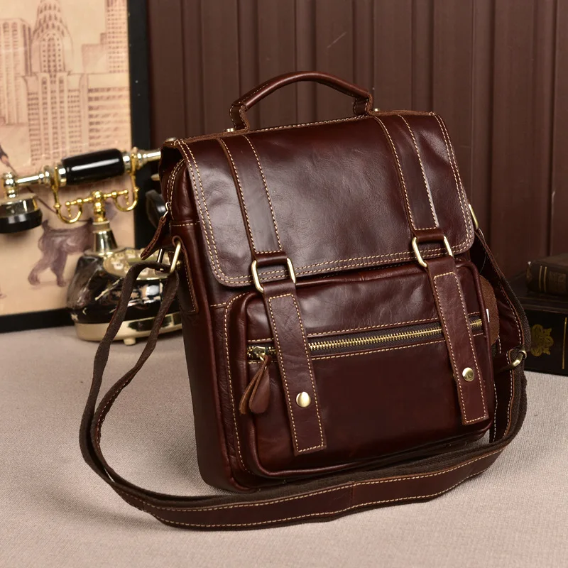 

Brand men's bag male handbag vertical male totes Shoulder bag Messenger bags retro cowhide leather men bag man's clutch