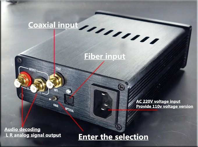 TIANCOOLKEI 10D двойной параллельный PCM1794 X 2+ AK4118 волокно коаксиальный цифровой аудио декодер ЦАП к RCA аналоговый сигнал Выход